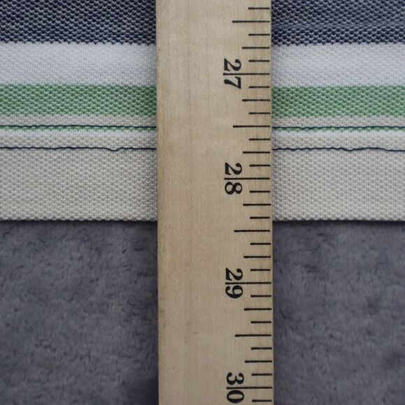 Callaway Shirt Mens L Gray Multicolor Striped Polo Sport Short Sleeve LOGO - Picture 5 of 16